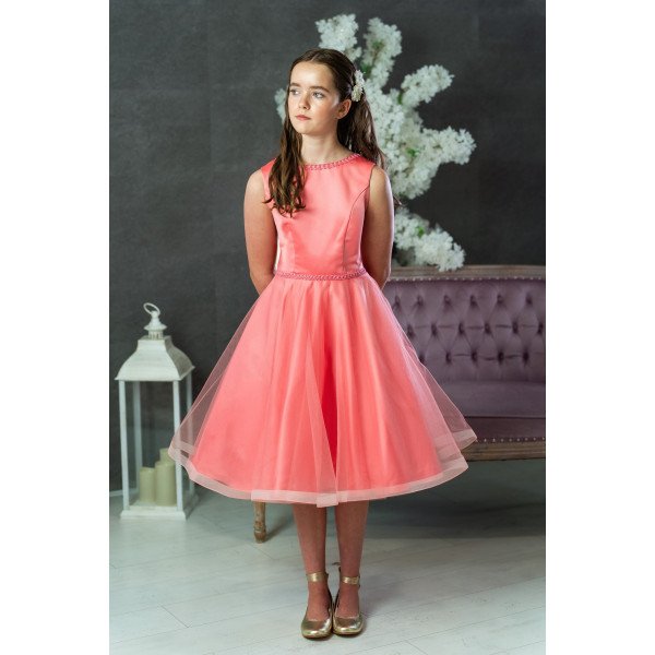 Coral Confirmation Dress Style Ko25304 Coral Confirmation Dress Style Ko25304