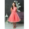 Coral Confirmation Dress Style Ko25304