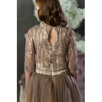 Beige/Pink 2 Piece Confirmation Set Style 2902