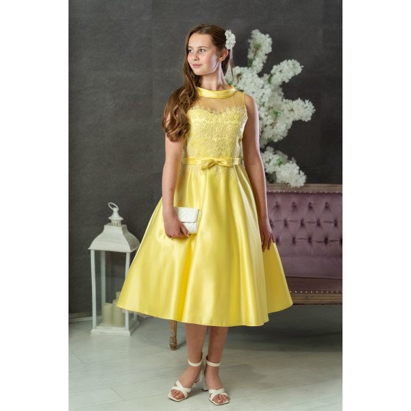 Light Yellow Confirmation Dress Style CHERRY Light Yellow Confirmation Dress Style CHERRY