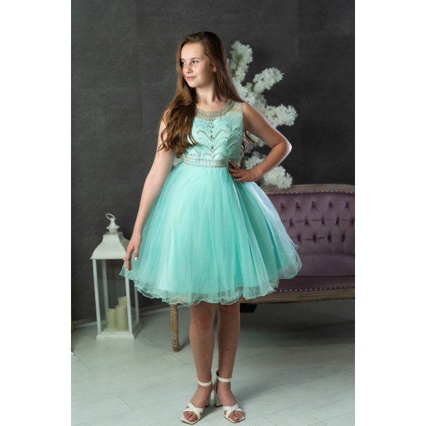 Aqua Confirmation Dress Style LOLA Aqua Confirmation Dress Style LOLA