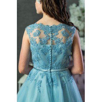 Ocean Blue Confirmation Dress Style Ko20100