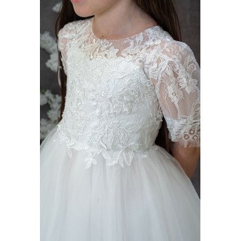 Handmade White First Holy Communion Dress Style MAUDE MCH