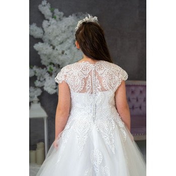Handmade White First Holy Communion Dress Style REBECCA MCH