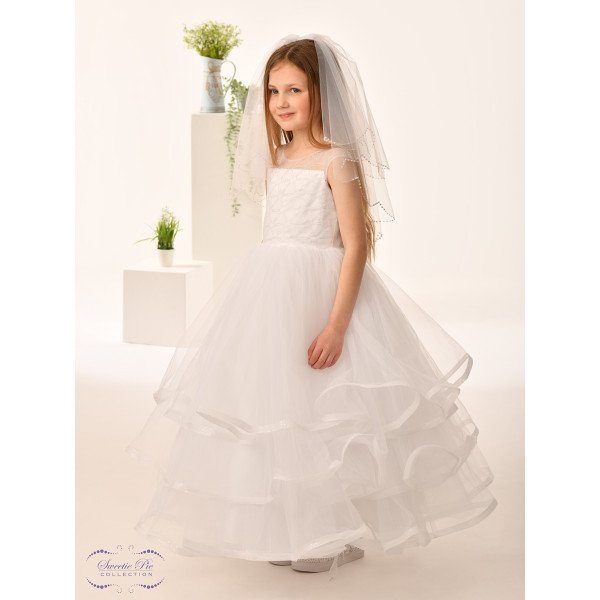 Sweetie Pie First Holy Communion White Dress Style SP5017 Sweetie Pie First Holy Communion White Dress Style SP5017