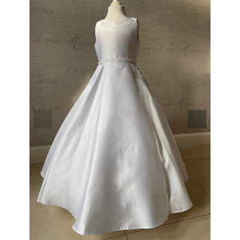 White First Holy Communion Dress Style 2204