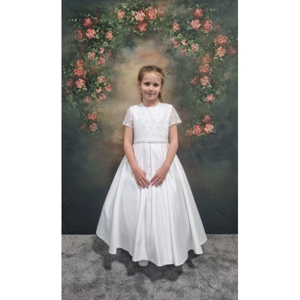 White First Holy Communion Dress Style CYNTHIA White First Holy Communion Dress Style CYNTHIA