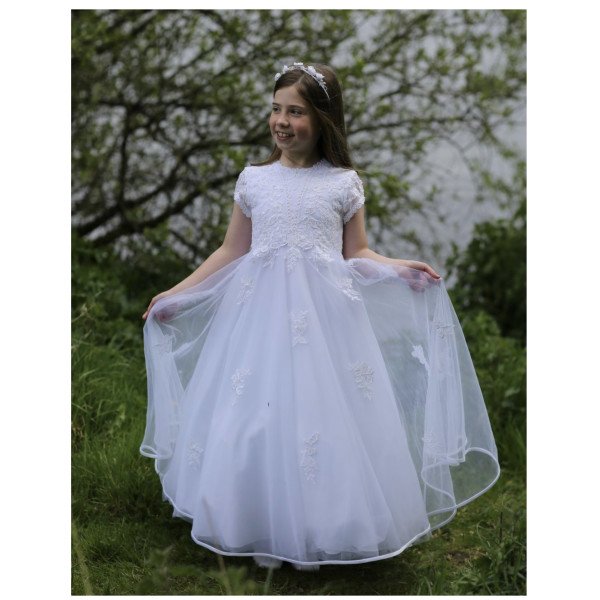 White First Holy Communion Dress Style HARMONY White First Holy Communion Dress Style HARMONY