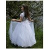 White First Holy Communion Dress Style HARMONY