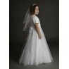 White First Holy Communion Dress Style D009
