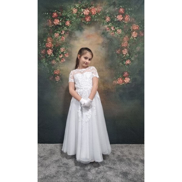White First Holy Communion Dress Style ALANI White First Holy Communion Dress Style ALANI