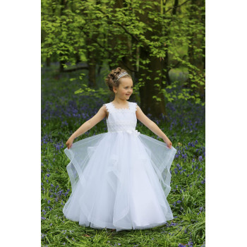 White First Holy Communion Dress Style 2209