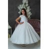 HANDMADE WHITE FIRST HOLY COMMUNION DRESS T-259