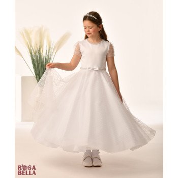 Sweetie Pie First Holy Communion White Dress Style RB652