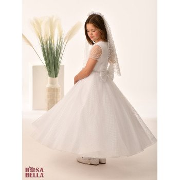 Sweetie Pie First Holy Communion White Dress Style RB652