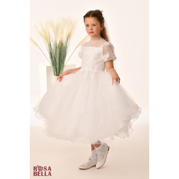 Sweetie Pie First Holy Communion White Dress Style RB653