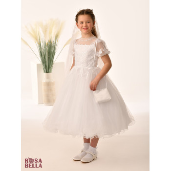 Sweetie Pie First Holy Communion White Dress Style RB653