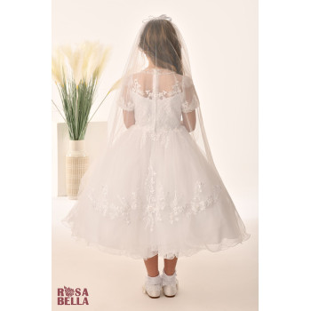 Sweetie Pie First Holy Communion White Dress Style RB653