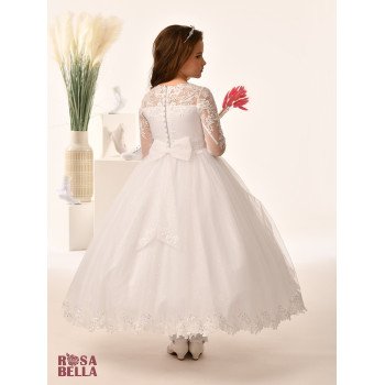 Sweetie Pie First Holy Communion White Dress Style RB661