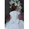 HANDMADE WHITE FIRST HOLY COMMUNION DRESS T-268