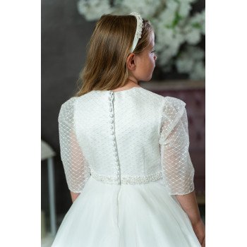 White First Holy Communion Dress Style IS24686