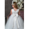 White First Holy Communion Dress Style COM038
