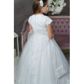Sweetie Pie First Holy Communion White Dress Style RB657