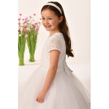 White First Holy Communion Dress Style MIA
