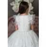 HANDMADE WHITE FIRST HOLY COMMUNION DRESS T-263