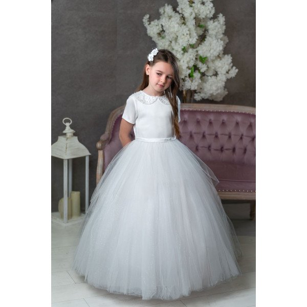 White First Holy Communion Dress Style ROME