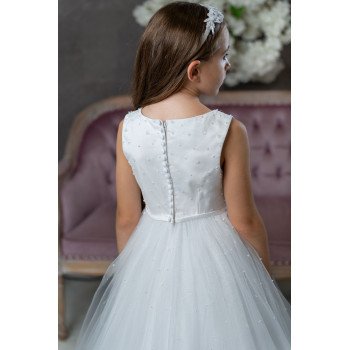 White First Holy Communion Dress Style LWCD107