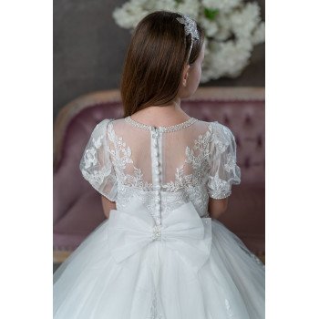 Sweetie Pie First Holy Communion White Dress Style 5005