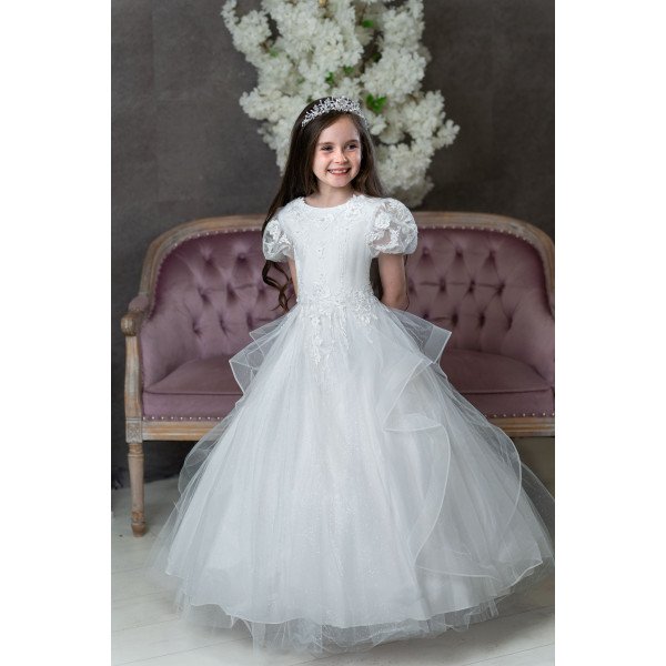 White First Holy Communion Dress Style VIENNA