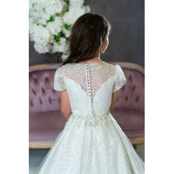 Ivory First Holy Communion Dress Style AA-126