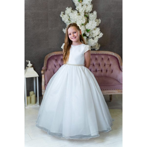 White First Holy Communion Dress Style ELIZA