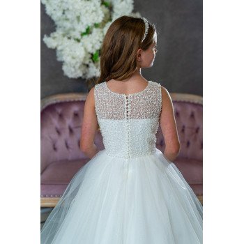 Ivory First Holy Communion Dress Style AA-121