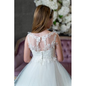 Ivory First Holy Communion Dress Style FL903