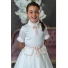 Ivory/Pink First Holy Communion Dress Style AA-132