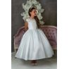  JOAN CALABRESE WHITE TEA-LENGTH FIRST HOLY COMMUNION DRESS