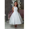 JOAN CALABRESE WHITE TEA-LENGTH FIRST HOLY COMMUNION DRESS