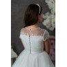 JOAN CALABRESE WHITE TEA-LENGTH FIRST HOLY COMMUNION DRESS 