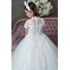 PAULA'S COMMUNION WHITE TEA-LENGTH FIRST HOLY COMMUNION DRESS