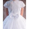 PAULA'S COMMUNION WHITE TEA-LENGTH FIRST HOLY COMMUNION DRESS
