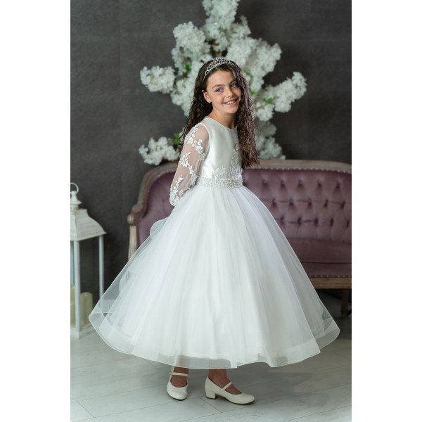 White First Holy Communion Dress