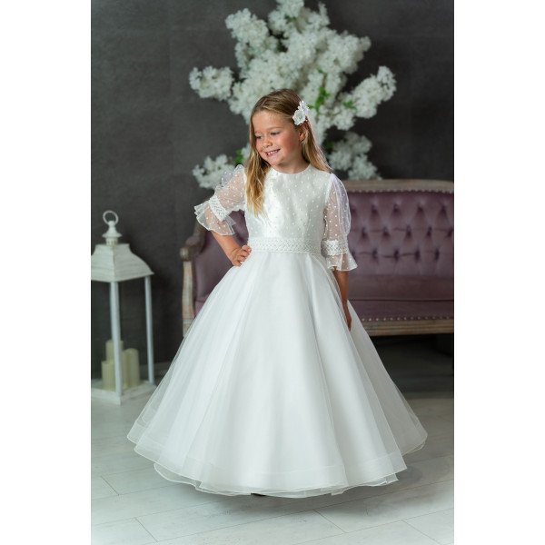 White First Holy Communion Dress