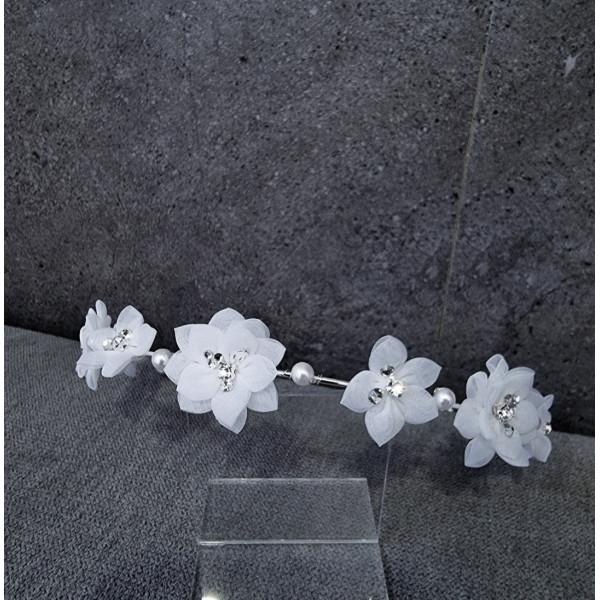 White First Holy Communion Headband