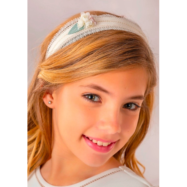 CARMY HANDMADE IVORY FIRST HOLY COMMUNION HEADBAND