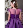 Purple Confirmation Dress with Beaded Bodice Style EF 36