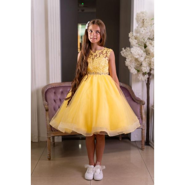 Yellow Confirmation Dress