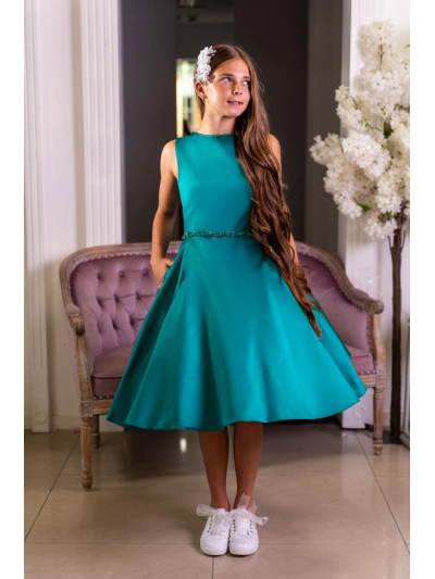 Teal Confirmation Dress